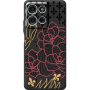 Чорний чохол BoxFace Motorola G75 FranceFlowers