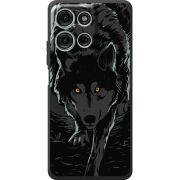 Чорний чохол BoxFace Motorola G75 Wolf