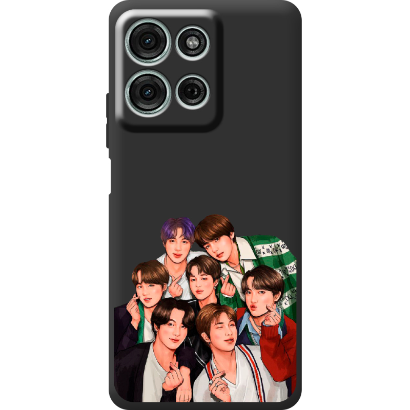 Чорний чохол BoxFace Motorola G75 BTS