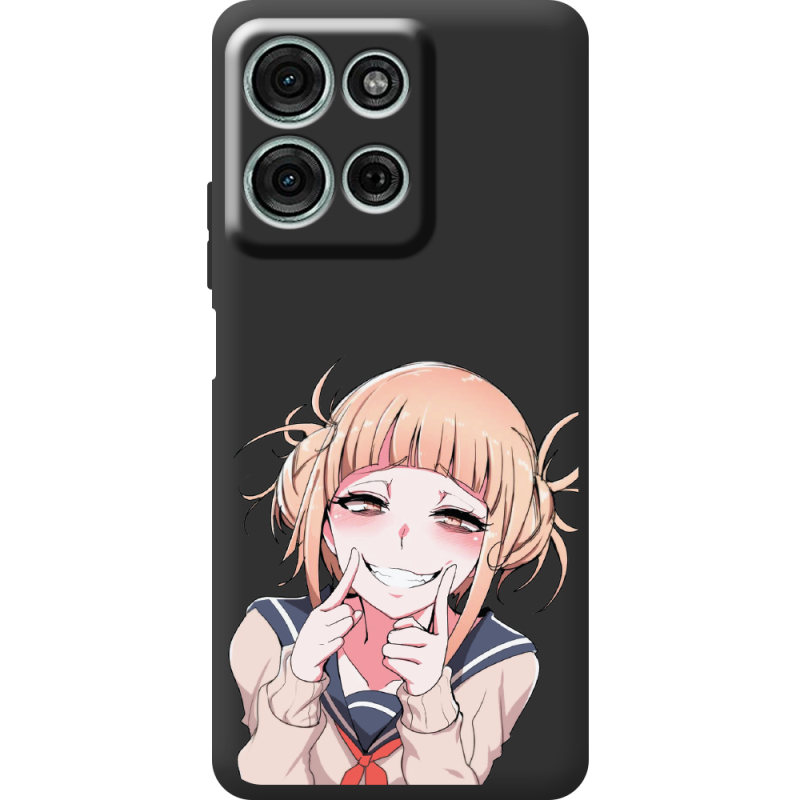 Чорний чохол BoxFace Motorola G75 Himiko Toga Smile