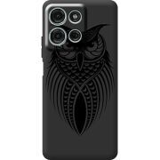 Чорний чохол BoxFace Motorola G75 Owl