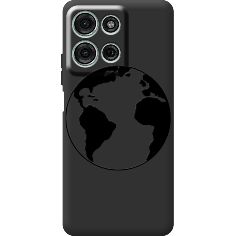 Чорний чохол BoxFace Motorola G75 Earth