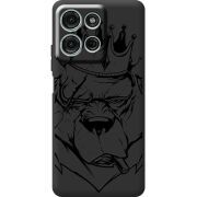 Чорний чохол BoxFace Motorola G75 Bear King