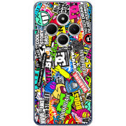 Чохол BoxFace Poco C75 Multicolored Inscriptions