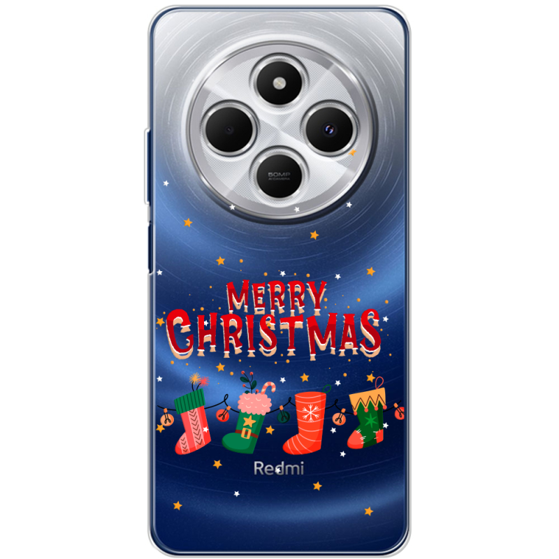 Прозорий чохол BoxFace Poco C75 Merry Christmas