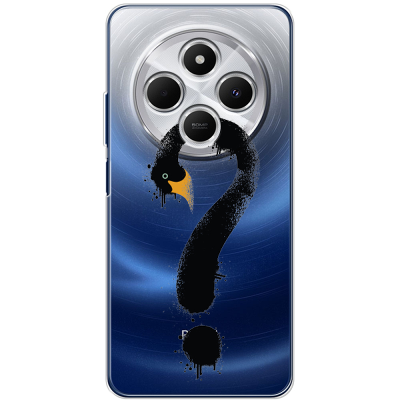 Прозорий чохол BoxFace Poco C75 Swan question