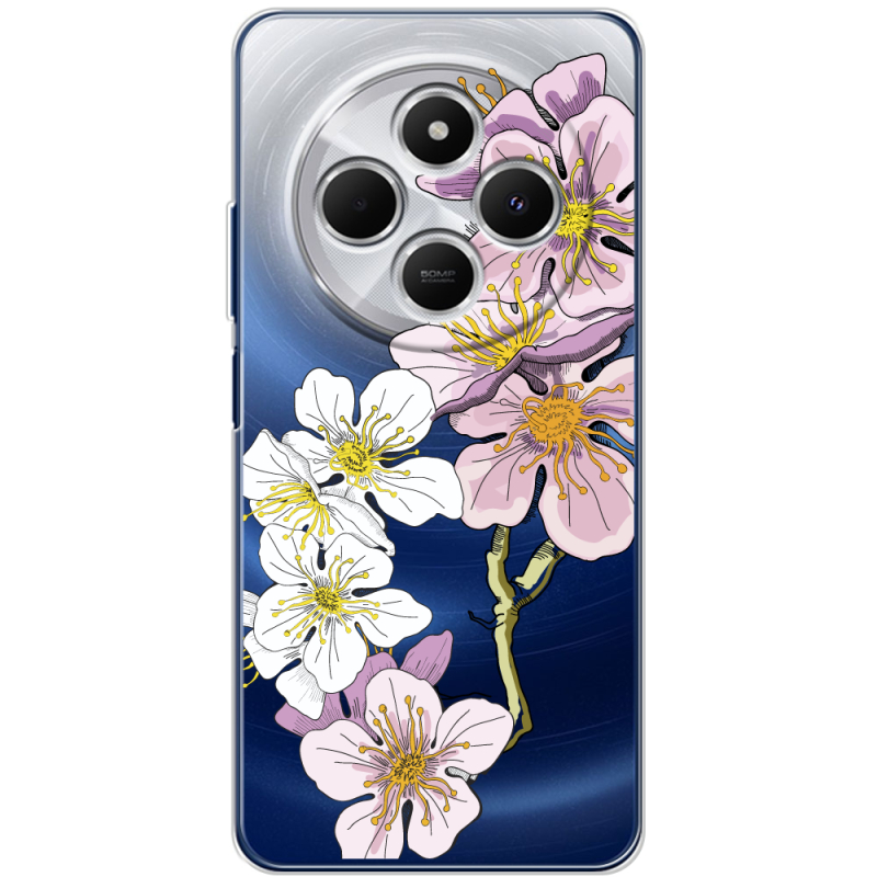 Прозорий чохол BoxFace Poco C75 Cherry Blossom