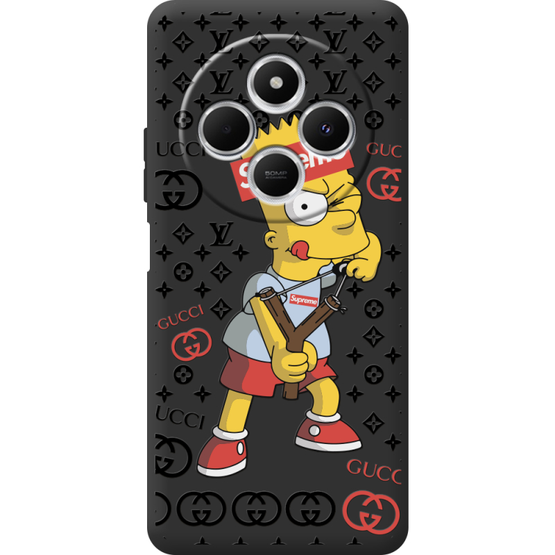 Чорний чохол BoxFace Poco C75 Yellow Fun