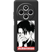 Чорний чохол BoxFace Poco C75 Attack On Titan - Ackerman