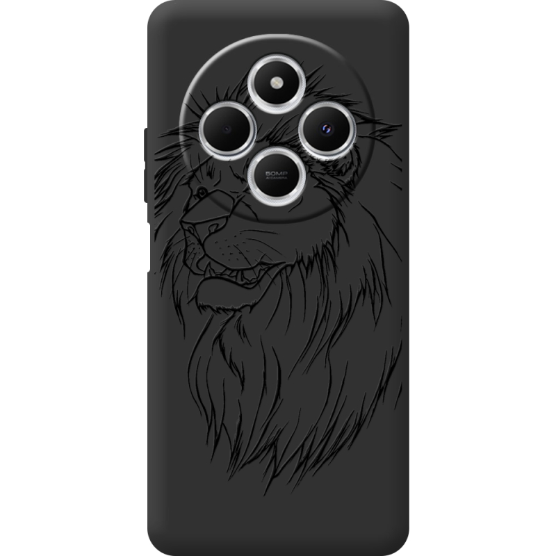 Чорний чохол BoxFace Poco C75 Lion