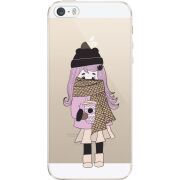 Прозрачный чехол Uprint Apple iPhone 5 / 5S / 5SE Winter Morning Girl