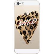 Прозрачный чехол Uprint Apple iPhone 5 / 5S / 5SE Wild Love