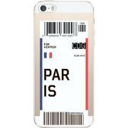 Прозрачный чехол Uprint Apple iPhone 5 / 5S / 5SE Ticket Paris