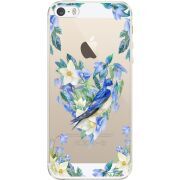 Прозрачный чехол Uprint Apple iPhone 5 / 5S / 5SE Spring Bird