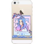 Прозрачный чехол Uprint Apple iPhone 5 / 5S / 5SE The Sakuras Will Cry For You