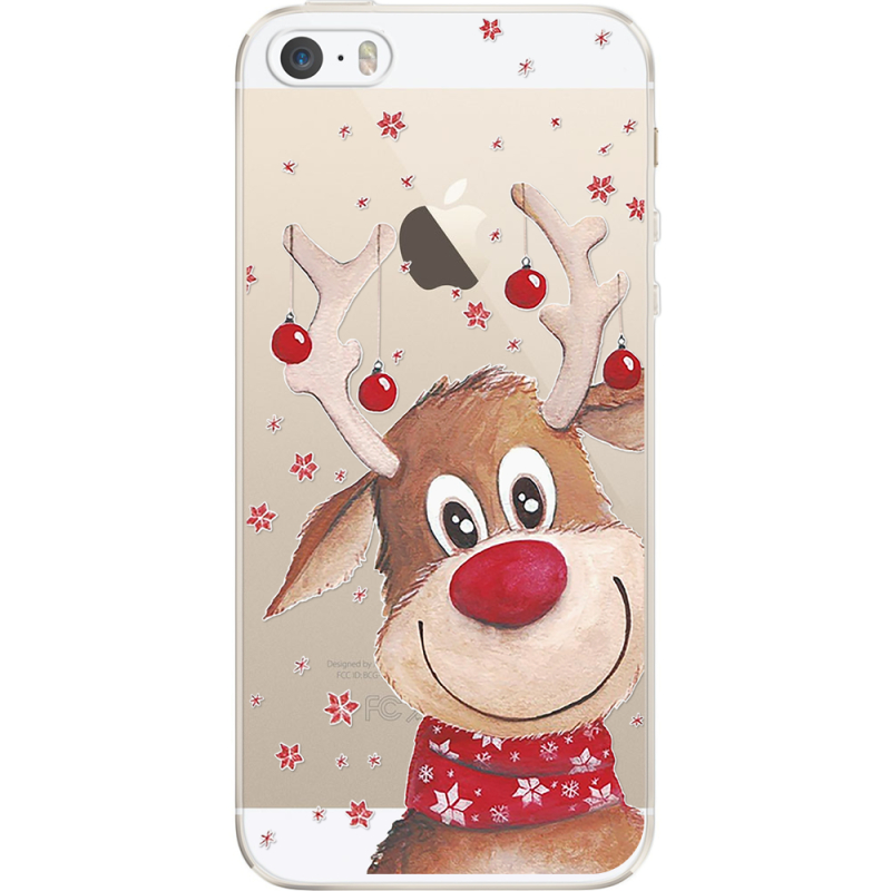 Прозрачный чехол Uprint Apple iPhone 5 / 5S / 5SE Winter Deer