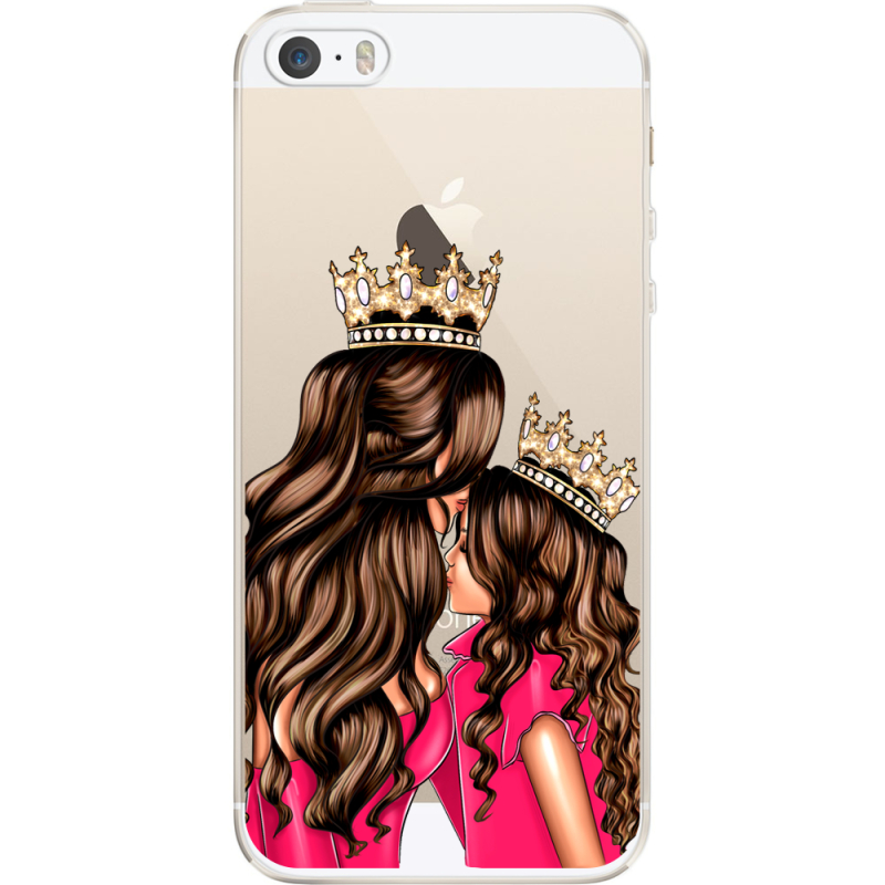 Прозрачный чехол Uprint Apple iPhone 5 / 5S / 5SE Queen and Princess