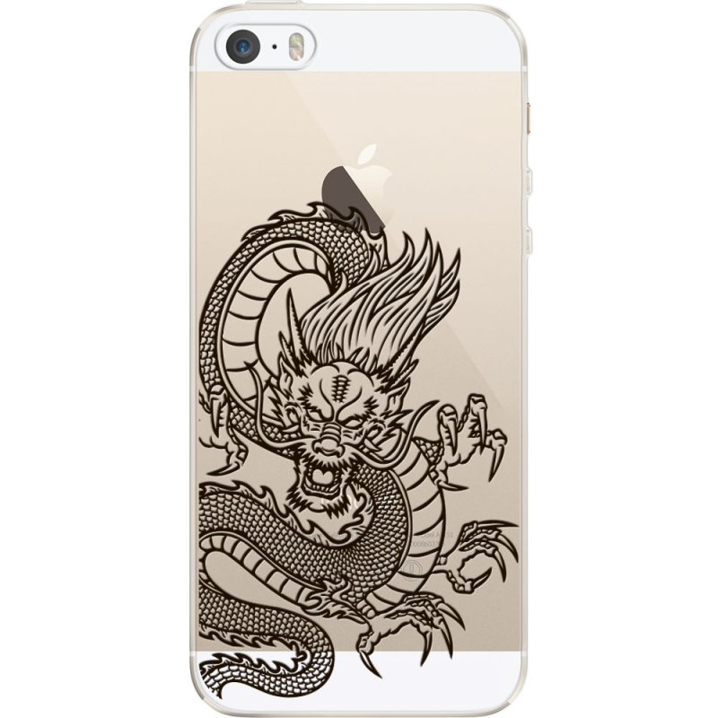 Прозрачный чехол Uprint Apple iPhone 5 / 5S / 5SE Chinese Dragon