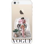 Прозрачный чехол Uprint Apple iPhone 5 / 5S / 5SE VOGUE