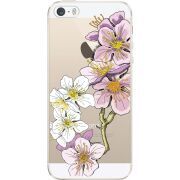 Прозрачный чехол Uprint Apple iPhone 5 / 5S / 5SE Cherry Blossom