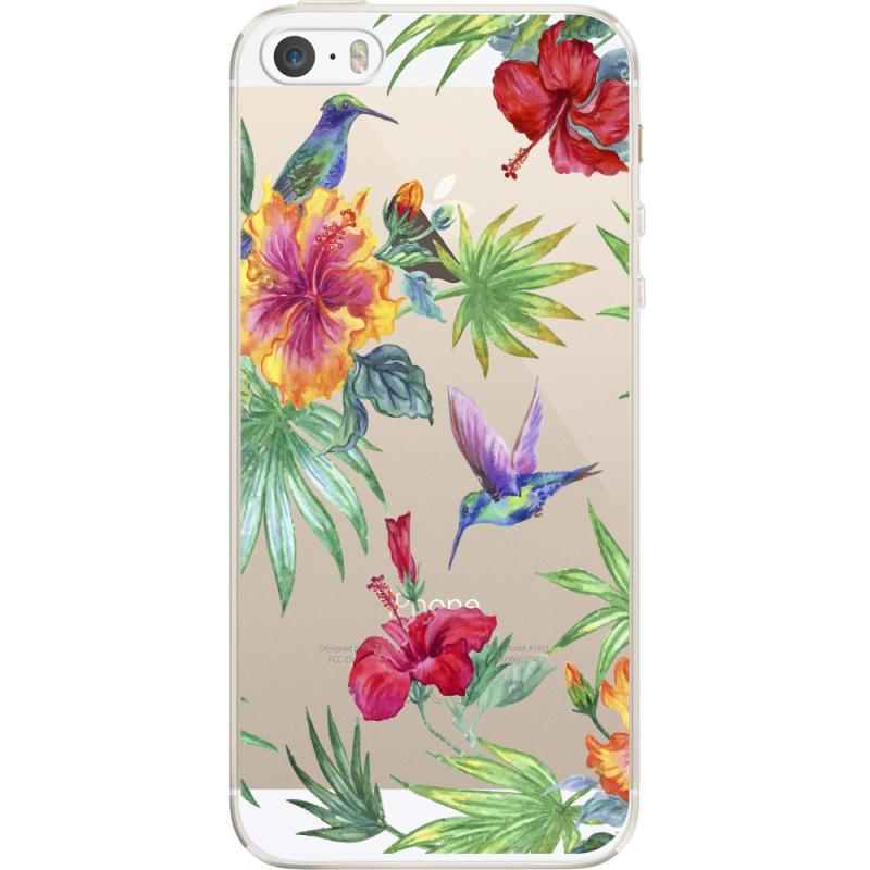 Прозрачный чехол Uprint Apple iPhone 5 / 5S / 5SE Tropical