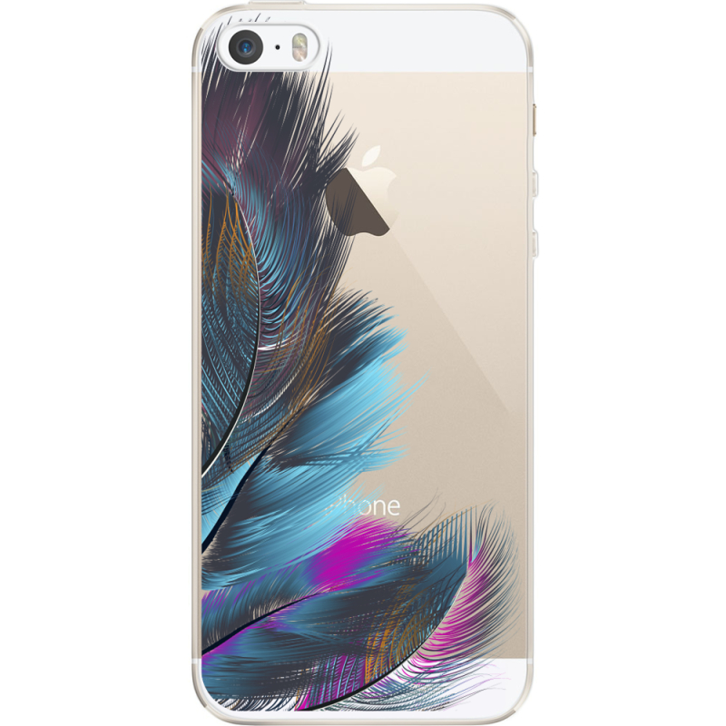 Прозрачный чехол Uprint Apple iPhone 5 / 5S / 5SE Feathers