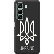 Чорний чохол BoxFace Infinix Hot 50 Pro Тризуб монограмма ukraine