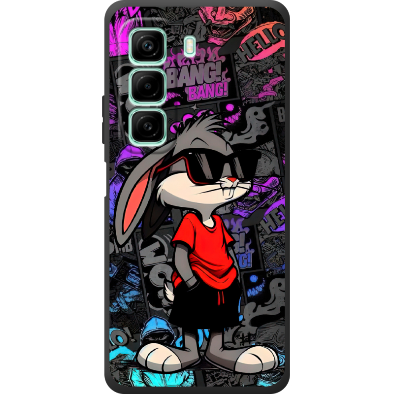 Чорний чохол BoxFace Infinix Hot 50 Pro Малий вухань