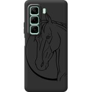 Чорний чохол BoxFace Infinix Hot 50 Pro Horse