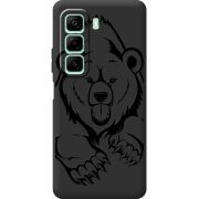 Чорний чохол BoxFace Infinix Hot 50 Pro Grizzly Bear