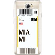 Прозрачный чехол Uprint Huawei Y5 2 Ticket Miami