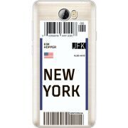 Прозрачный чехол Uprint Huawei Y5 2 Ticket New York