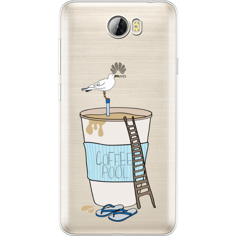 Прозрачный чехол Uprint Huawei Y5 2 Segull in Cofee Pool