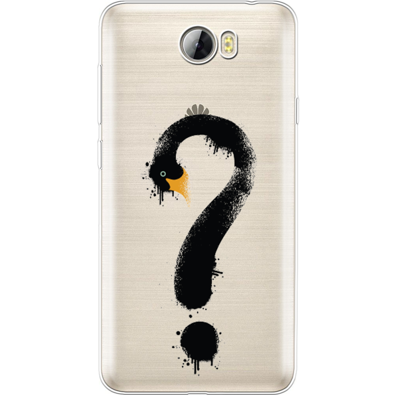 Прозрачный чехол Uprint Huawei Y5 2 Swan question