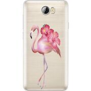 Прозрачный чехол Uprint Huawei Y5 2 Floral Flamingo