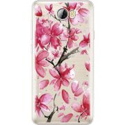 Прозрачный чехол Uprint Huawei Y5 2 Pink Magnolia
