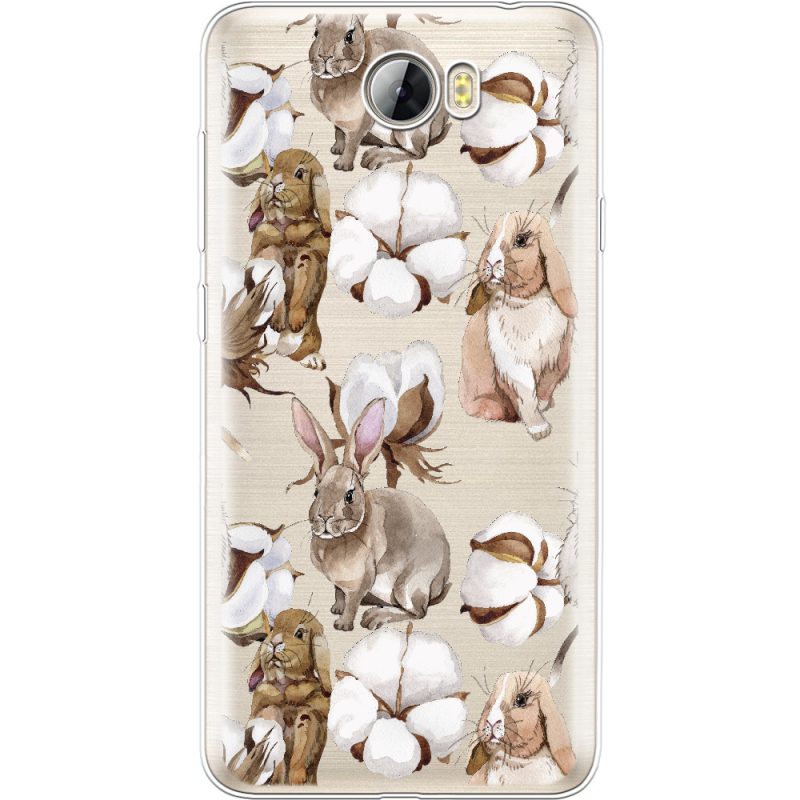 Прозрачный чехол Uprint Huawei Y5 2 Cotton and Rabbits