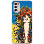 Чохол BoxFace Motorola Moto G52 Ukraine Girl