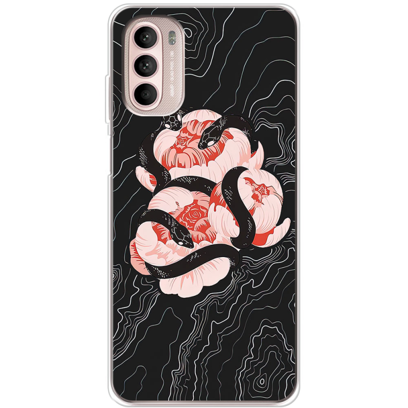 Чохол BoxFace Motorola Moto G52 Snake Rose