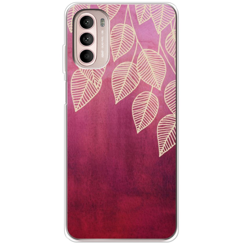 Чохол BoxFace Motorola Moto G52 Gold Leaves