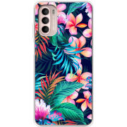 Чохол BoxFace Motorola Moto G52 flowers in the tropics