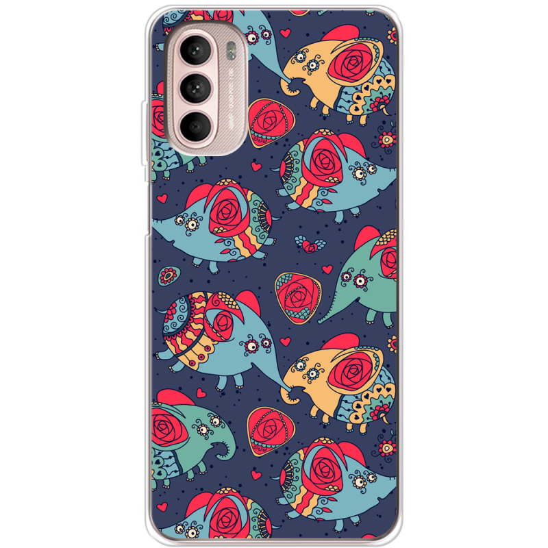 Чохол BoxFace Motorola Moto G52 Flying Elephants