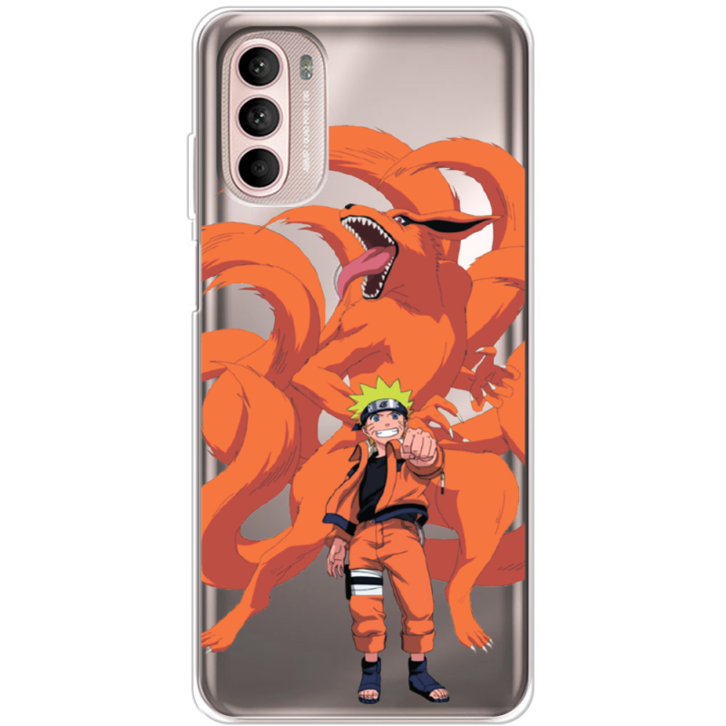 Прозорий чохол BoxFace Motorola Moto G52 Naruto and Kurama