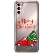 Прозорий чохол BoxFace Motorola Moto G52 Holiday Car