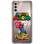 Прозорий чохол BoxFace Motorola Moto G52 Super Mario