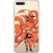 Прозрачный чехол Uprint Huawei Y6 Prime 2018 / Honor 7A Pro Naruto and Kurama