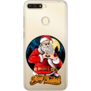 Прозрачный чехол Uprint Huawei Y6 Prime 2018 / Honor 7A Pro Cool Santa