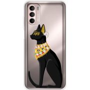 Чохол зі стразами Motorola Moto G52 Egipet Cat