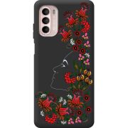 Чорний чохол BoxFace Motorola Moto G52 3D Ukrainian Muse