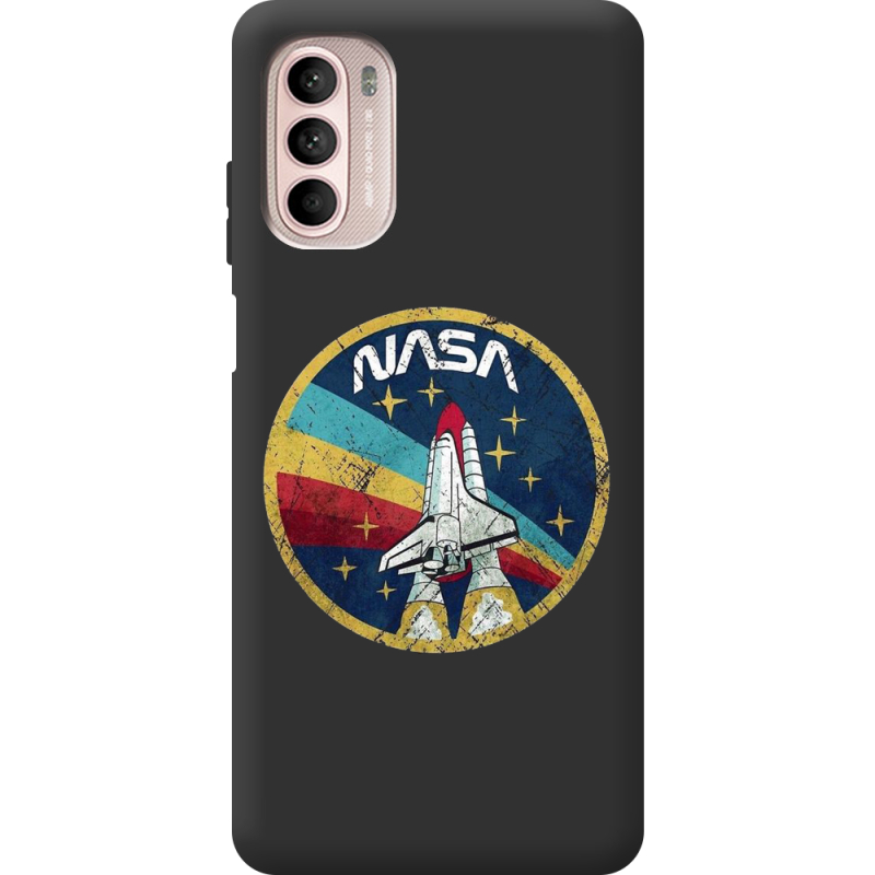 Чорний чохол BoxFace Motorola Moto G52 NASA